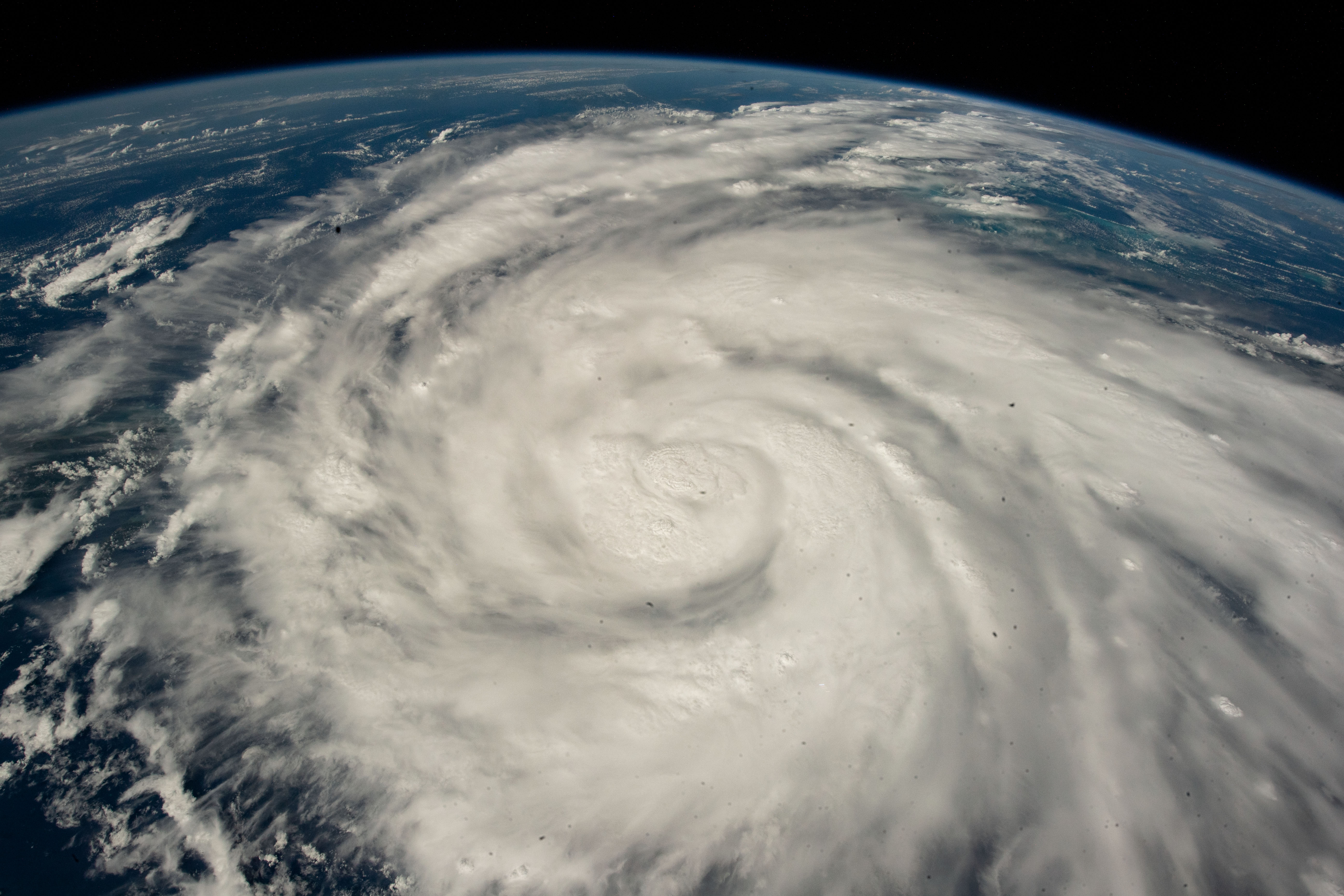 "Aerial image of Hurricane Ian"