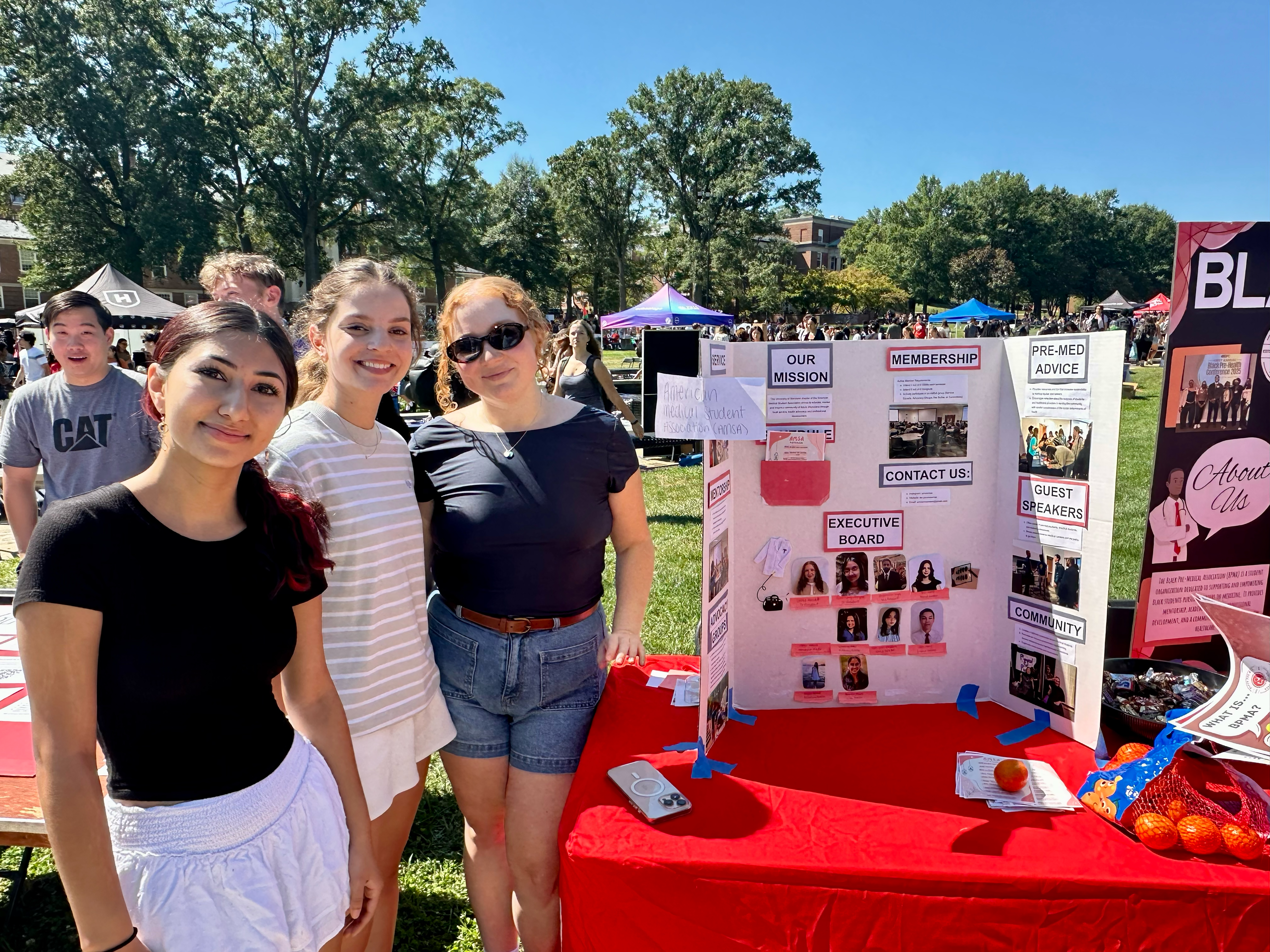 AMSA tabling at First Look Fair