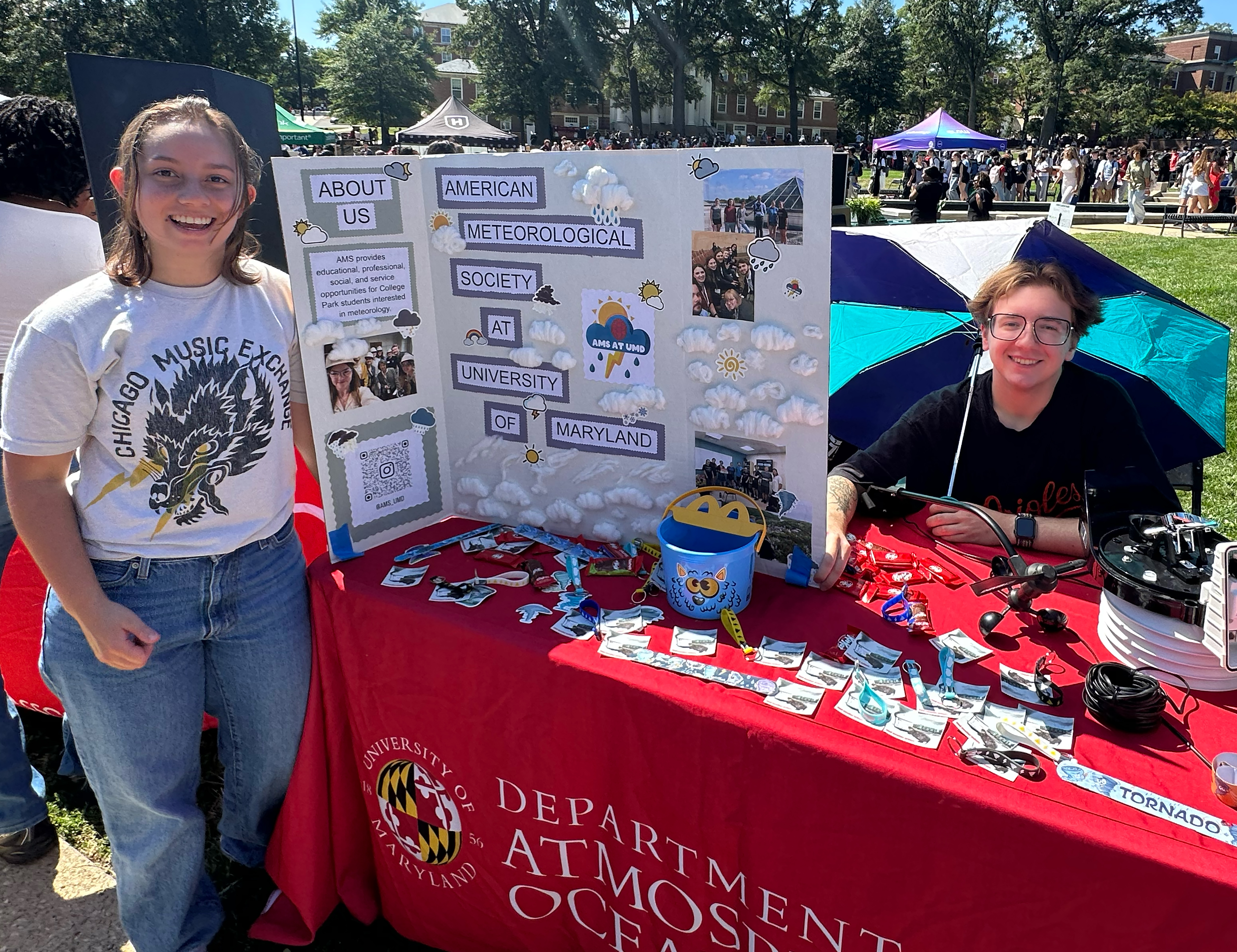 AMS tabling at First Look Fair