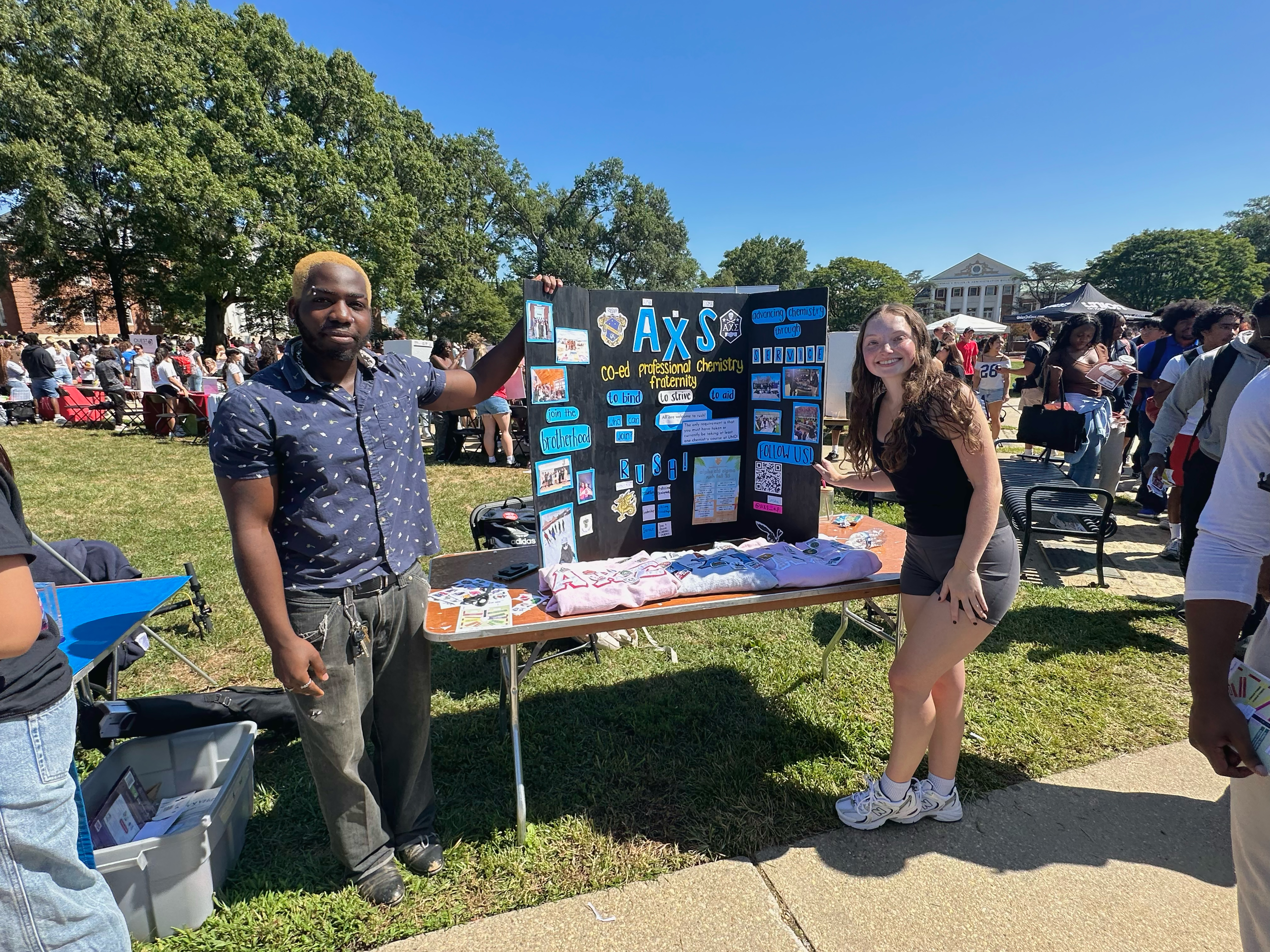 AXS tabling at First Look Fair