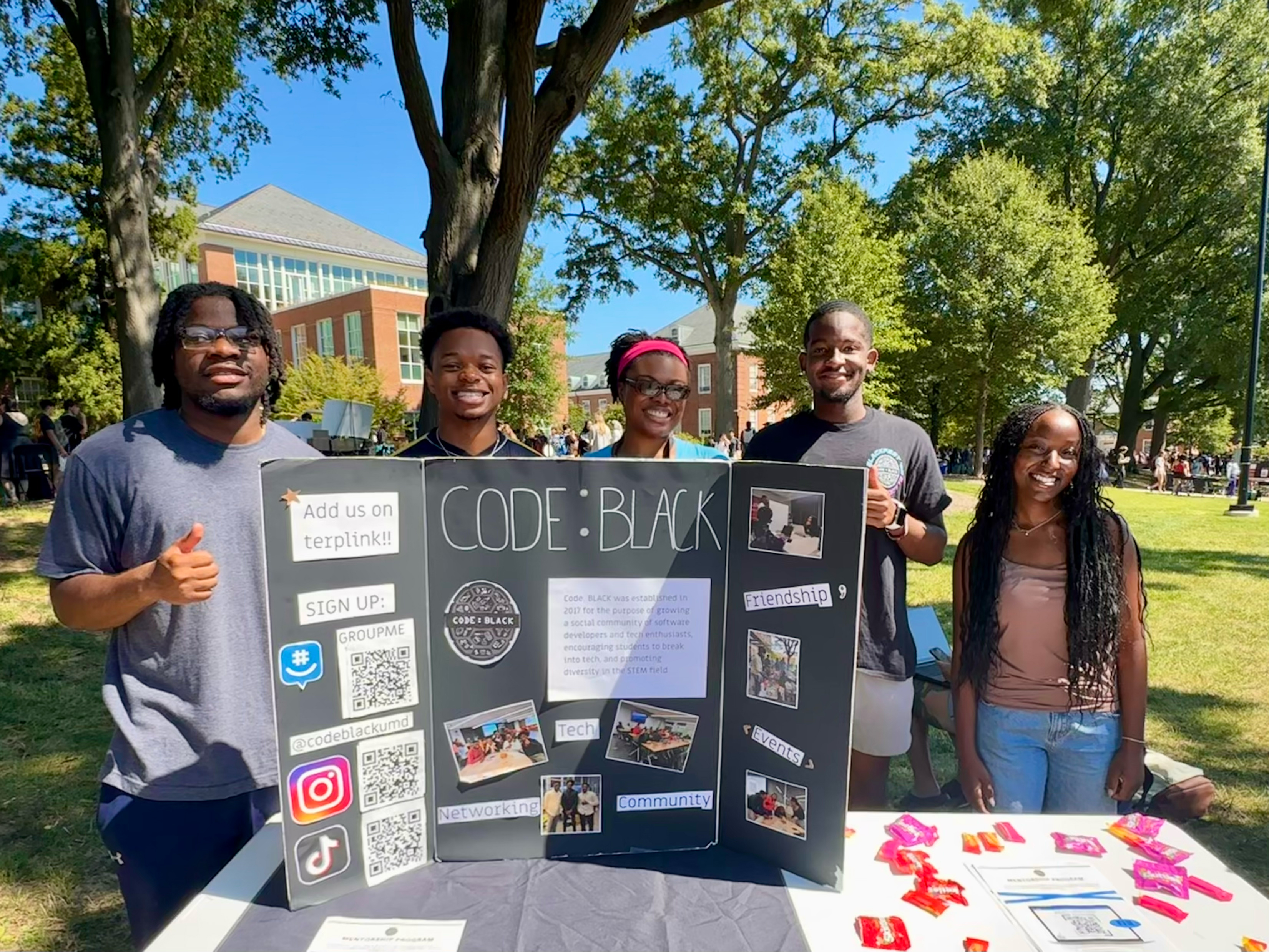 Code:Black tabling at First Look Fair