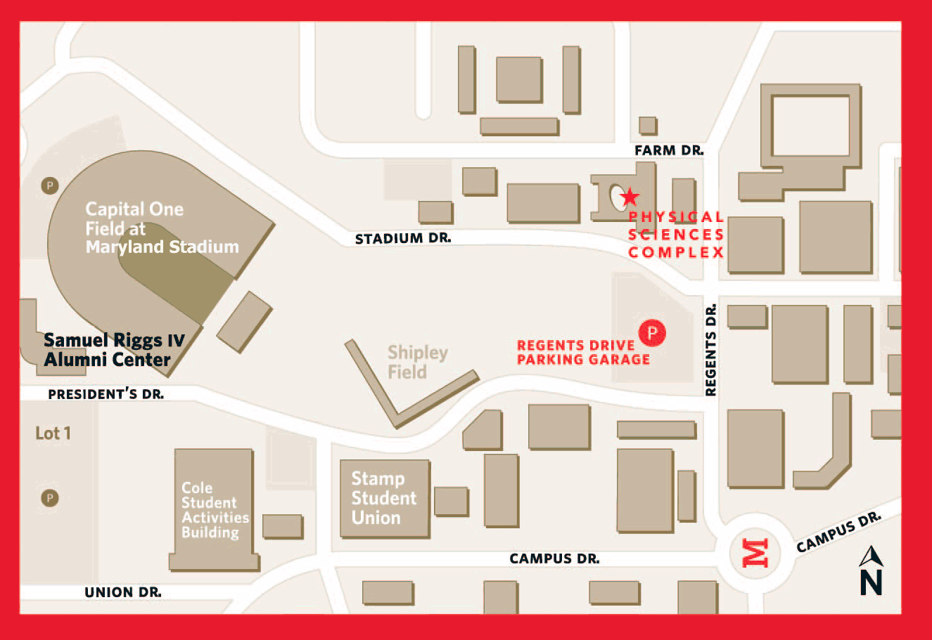 Physical Sciences Complex map