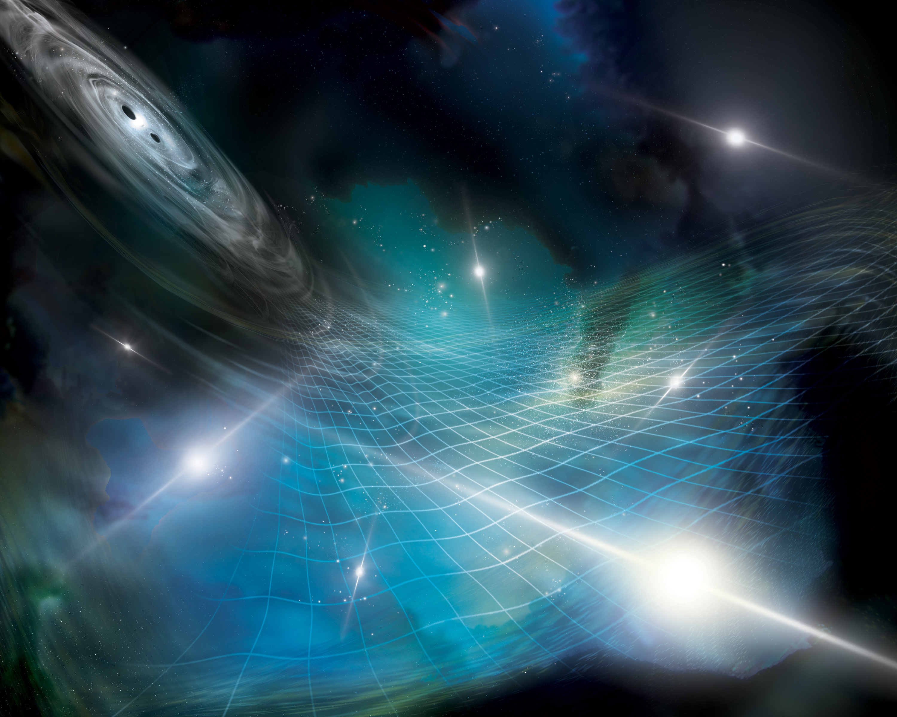 An artist's interpretation of pulsars