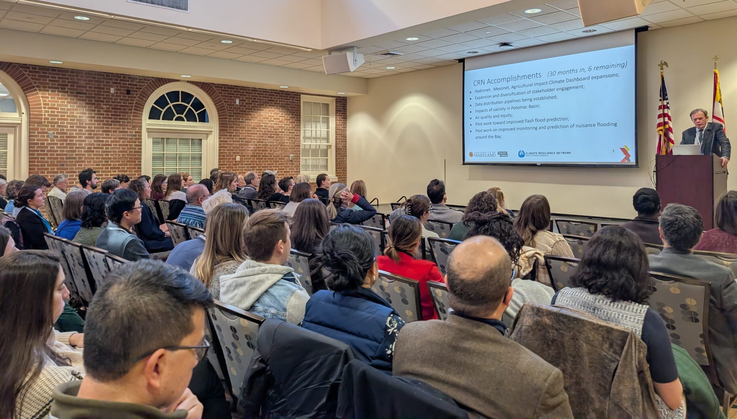 Lars Peter Riishojgaard gives the Introduction to the Climate Resilience Network.
