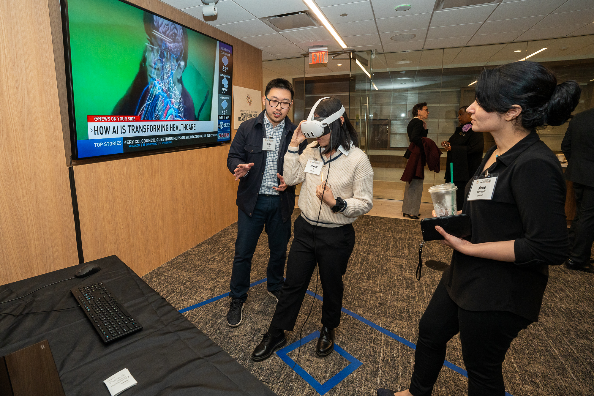 VR demonstration at the IHC ribbon cutting event