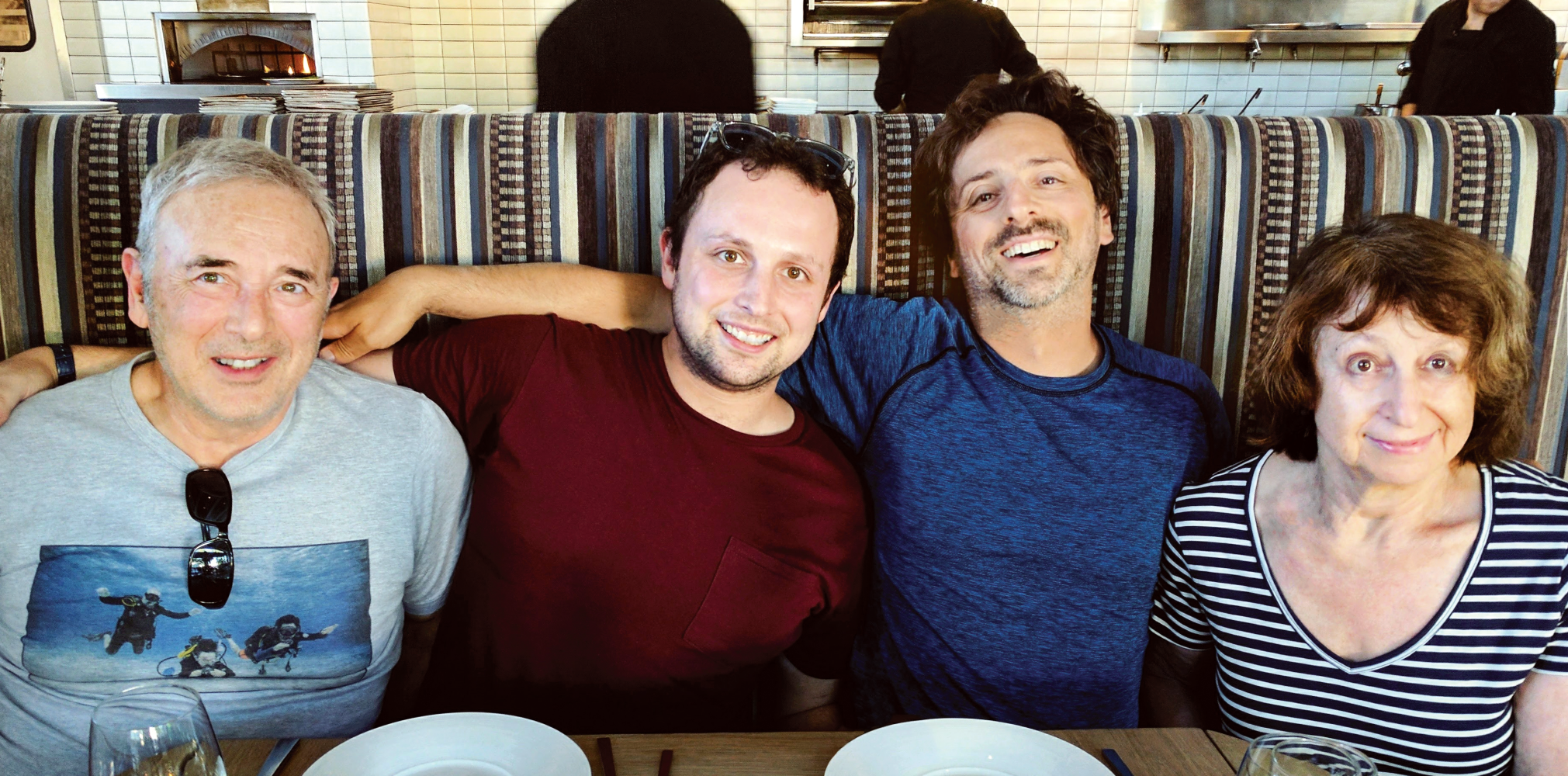 (Left-right) Michael Brin, Samuel Brin '09, Sergey Brin '93 and Eugenia Brin in an undated photo.