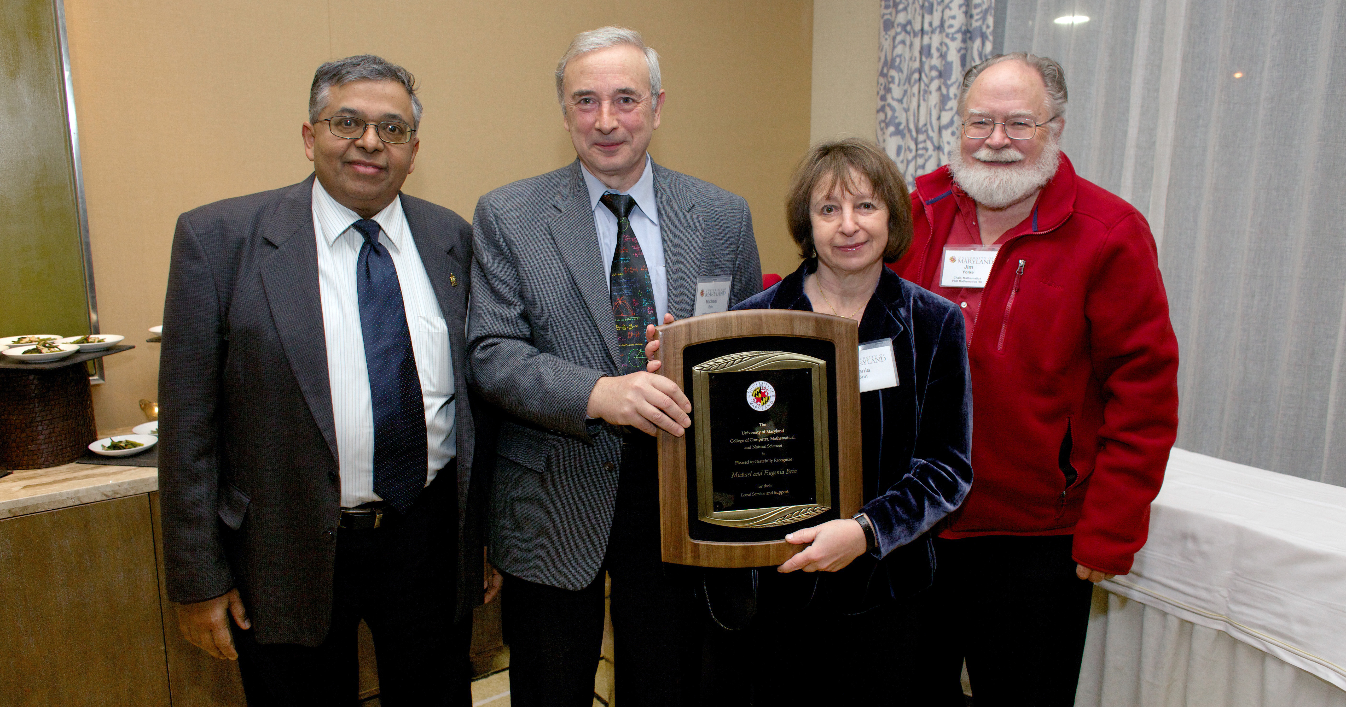 Professor Emeritus Michael Brin and Eugenia Brin