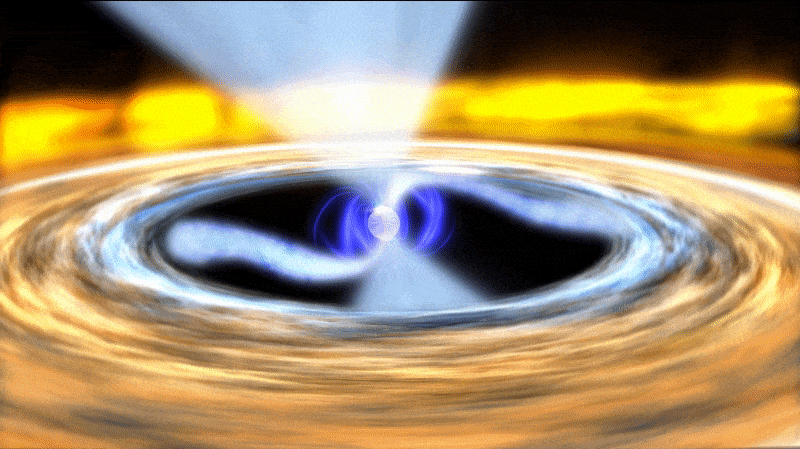 accreting neutron star animation