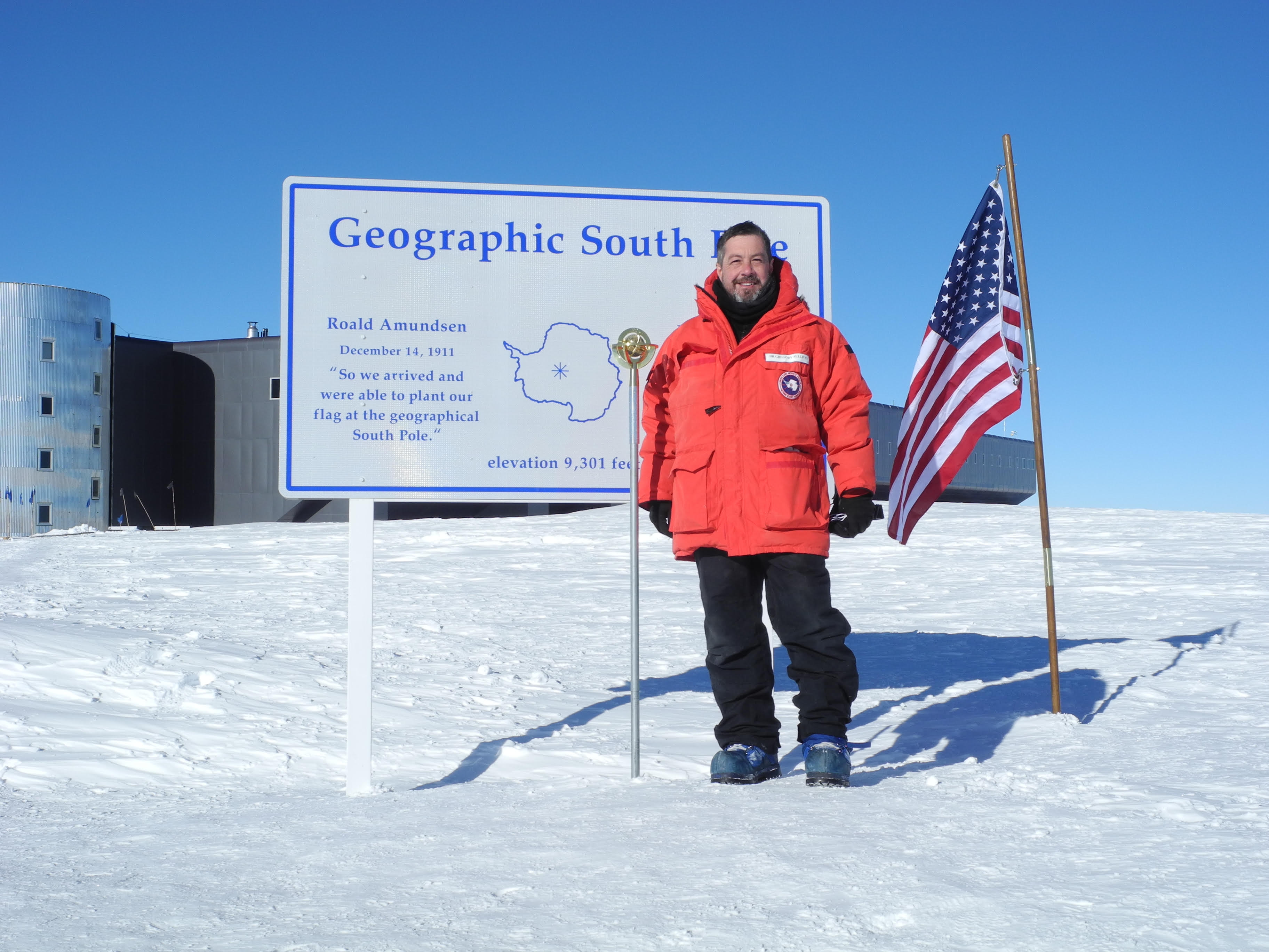 Gregory Sullivan at the south pole