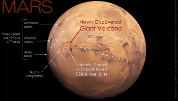 UMD Geology Ph.D. Student Helps Discover Giant Volcano on Mars