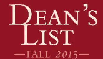 Dean's List: Fall 2015