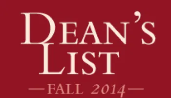 Dean's List: Fall 2014