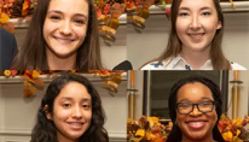 Four Seniors in College Honored as 2018 Merrill Presidential Scholars