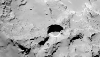 Rosetta Spacecraft Sees Sinkholes on Comet