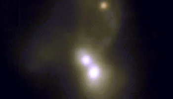 Triple Galaxy Merger Sends Mixed Signals