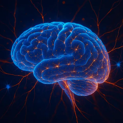 Stock image of a brain representing neuroplasticity