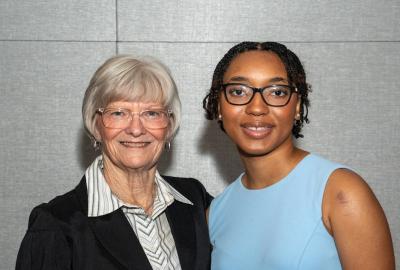 Susan Murphy and Taylynn Taylor. Credit: Mark Sherwood