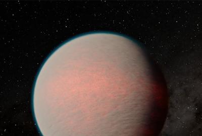 An illustration of exoplanet GJ 1214b