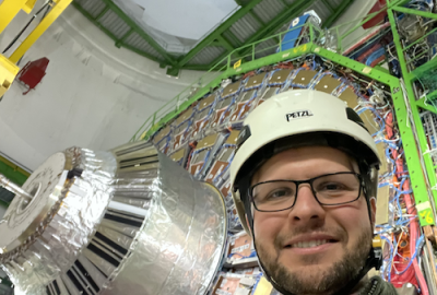 A photo of Chris Palmer at CERN