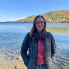 Victoria Whitley standing on the shore