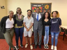 President Pines and BSIB students