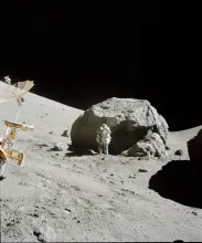 Apollo 17 astronaut landing site