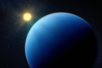 An illustration of TOI-421b
