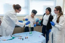 UMD students visit Langley Park Elementary for a chemistry outreach event