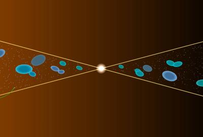 An illustration showing Parker Solar Probe's trajectory crossing the heliospheric current sheet