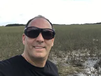 Fernando Miralles-Wilhelm in the everglades