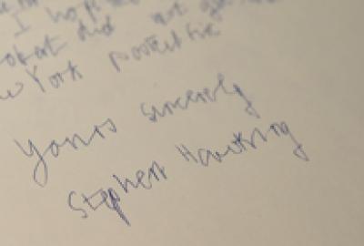 Stephen Hawking letter