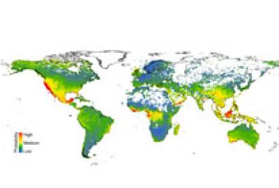 Map predicting risk