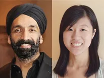 Jagdeep Singh and Boyan Xia headshots