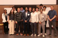 Mentors and student founders from the UMD Mokhtarzada Hatchery program gather for a group photo
