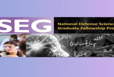 Promo banner for the National Defense Science and Engineering Graduate Fellowship Program