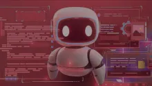 Robot depicting a Web AI agent complete tasks on the web