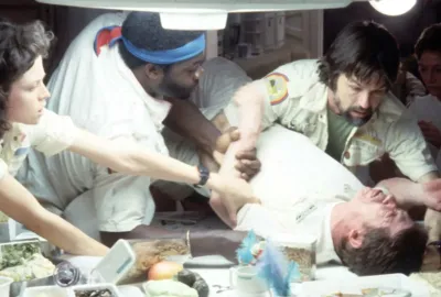 famous scene from the 1979 movie "Alien"