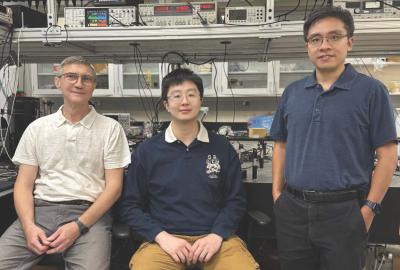 Prof. Victor Yakovenko, Dr. Ti Xie, and Prof. Cheng Gong