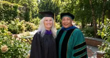 Dorothea O'Toole and Anisha Campbell at 2026 Convocation
