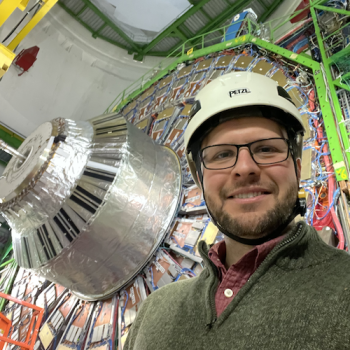 A photo of Chris Palmer at CERN