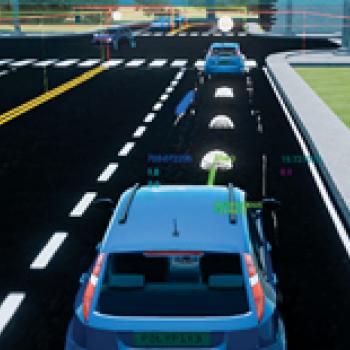 A traffic simulation