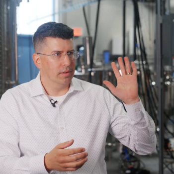 Tom Flores in the fermentation lab