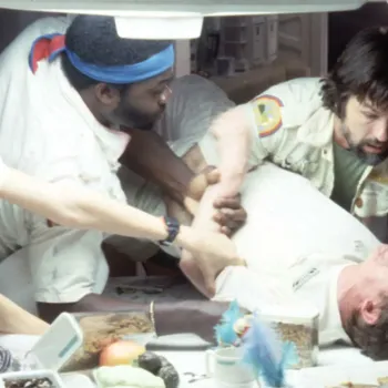 famous scene from the 1979 movie "Alien"