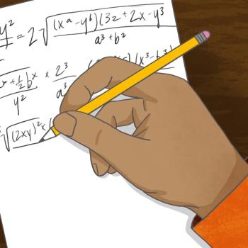UMD's Department of Mathematics is helping men incarcerated at the D.C. Jail build their math skills to for future jobs or continued education.  Illustration by Valerie Morgan.