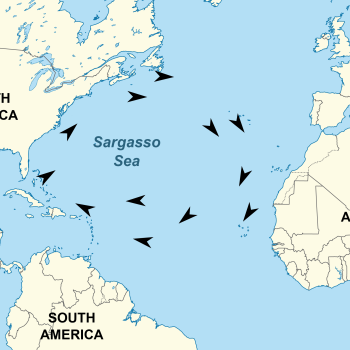 Sargasso Sea map