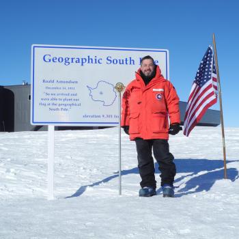 Gregory Sullivan at the South Pole