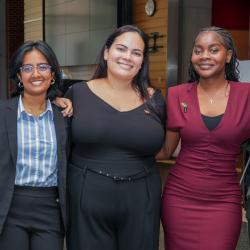 GRAD-MAP 2025 summer scholars Ridmi Madarasinghe, Alanis Alvarado and Joanna Chimalilo