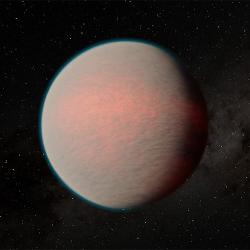 An illustration of exoplanet GJ 1214b