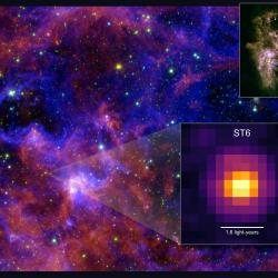JWST MIRI closeup of protostar ST6