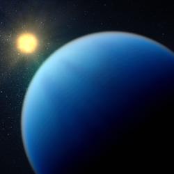 An illustration of TOI-421b